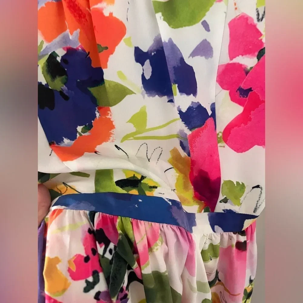 FLORAL BUTTON DOWN DRESS - Picture 5 of 7